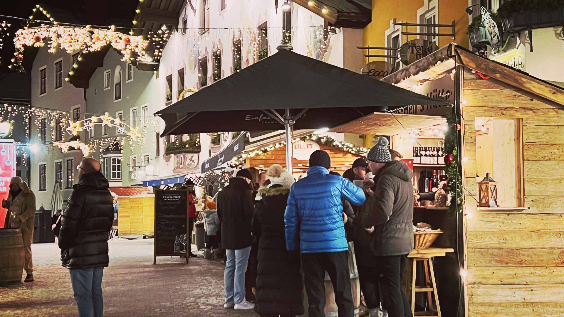 Stalls in the centre of Kitzbühel