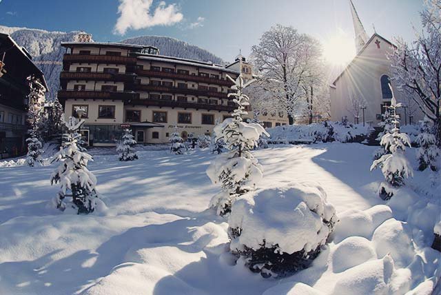 Hotel in a snowy ski resort