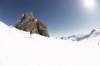 ski slope in Meribel, france