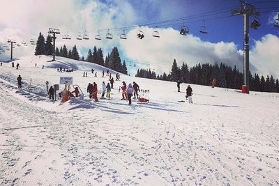 ski slope in Morzine, France